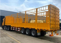  HOWO A7 3 Axles 50ton High Enclosed Side Wall Cargo Transport Semi Truck Trailer