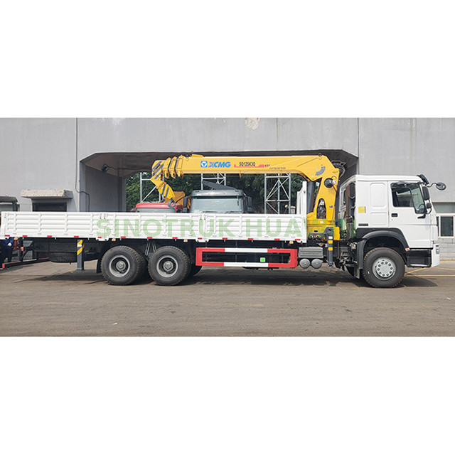 HOWO 6x4 truck with XCMG 14T Crane